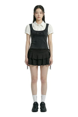 Riel Layered Bustier Shirt Top