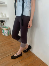 Yuruhi Button Three Quarter Leggings