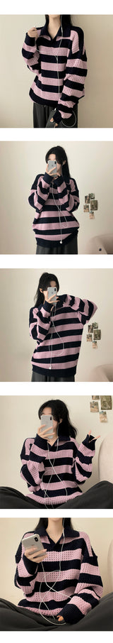 Barting Punching Collar Danga Knitwear