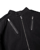マルチバックルウォッシュデニムジャケット