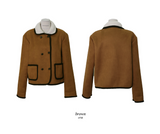 Hazel Two Tone Half Mustang Jacket