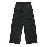 25SS ダメージウォッシュドワイドカーゴパンツ ブラック