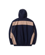 LB Retro Hooded Track Jacket (Navy/Beige)
