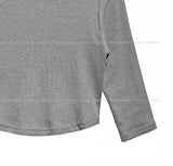 [U-BASIC] ミューズボートネック スリークォータークロップ T シャツ