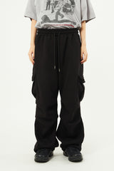 Clo eyelet fleece cargo sweatpants