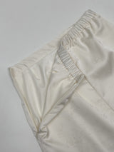 Jacquard satin midi skirt
