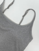 Lace Ribbed Bra Top Sleeveless