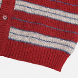 [wool21%] sway multi-stripe cardigan