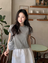 MR ベーシック モダール ラウンド 半袖 Tシャツ (8color)