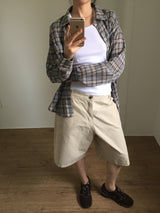 Summer Gauze Check Shirt (2color)