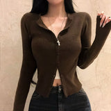 [BELLIDE MADE] ferry rib round knit cardigan