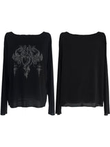 tattoo printing long sleeve T