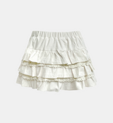 Lumiel Lace Frill Mini Skirt