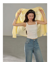 [1+1BOGO] Layered Double Strap Tank Top with Built-in Cups