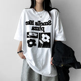 バード オーバーサイズ フィット フラワー ショートスリーブ Tシャツ