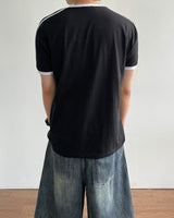 テンススリムフィットリンガー半袖Tシャツ
