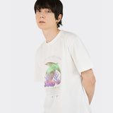 Riso Graphic Birphin Short Sleeve T-shirts (White)