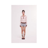 star rabbit long sleeve pink