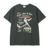 ラウディーズベースボールTシャツ_チャコール