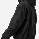 Crop Banding Light Windbreaker Black