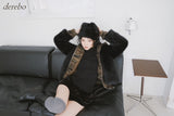 velvet cancan banding mini skirt
