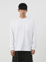 クルーネックポケットロングスリーブ 7color