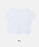 テナベーシック半袖クロップTシャツ (5color)