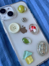 [MADE] Summer vacation button mushroom fruit resin cell phone case