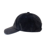 SIGNATURE FLOCKED DENIM FADED RANDOM STITCH EMBROIDERY PATCH WASHED BALLCAP