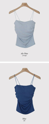 WR Shirring Crop Cap Sleeveless (10color)