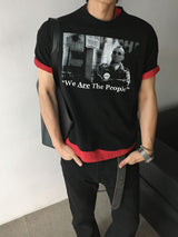 [A-T0110] ヴィンテージスラブクロップ半袖Tシャツ (2色)