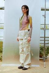 Asymmetric Ruched Top (YELLOW)