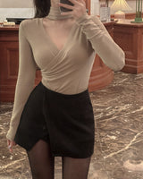 Wrap Mini Skirt