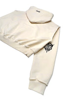 POLO CROP HOODIE_CREAM