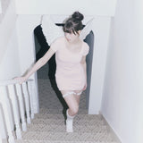 Rosette Ribbon Dress (PINK)
