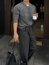 Avan stripe rivet slacks