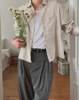 Lottie Linen Crop Shirt