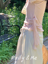 Layered Ribbon T-Shirt(3color)