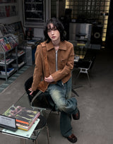 Rudy Suede Crop Jacket