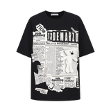 13DE MARZO ベアニュースペーパーTシャツ