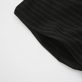 Stripe Long Skirt Black