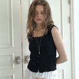 Fors sleeveless blouse (black)
