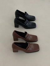 ペニーローファーヒール (BROWN, BLACK 2COLORS!)