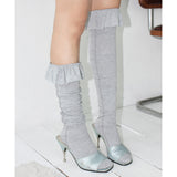 Frill long socks
