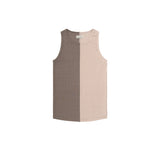 UNBALANCE SLEEVELESS TOP (COCOA)