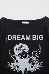 ドリーミングボートネックTシャツ