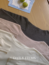 #ビューティフルボートネックワンショルダーニット (3color)
