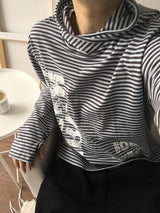 Vine Stripe Hood Long Sleeve