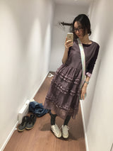 YWD チュールロングドレス (3color)