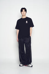 25SS タンニングオパンチュウサギベーシックロゴ半袖Tシャツ ブラック